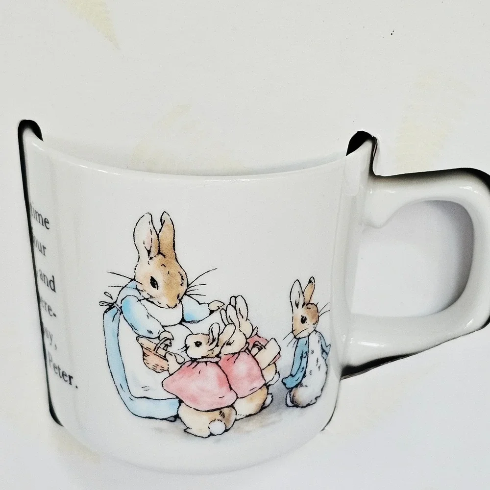 Wedgwood Peter‎ Rabbit 3 Piece Nursery Set Bone China Beatrix Potter Gift Baby